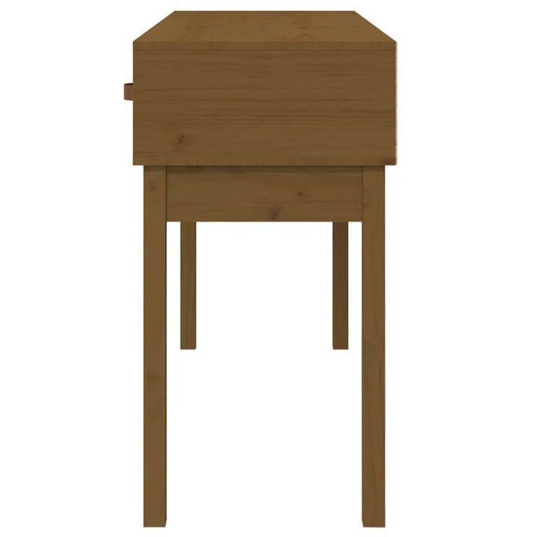 Wandtafel 114x40x75 cm massief grenenhout honingbruin MeubelReus