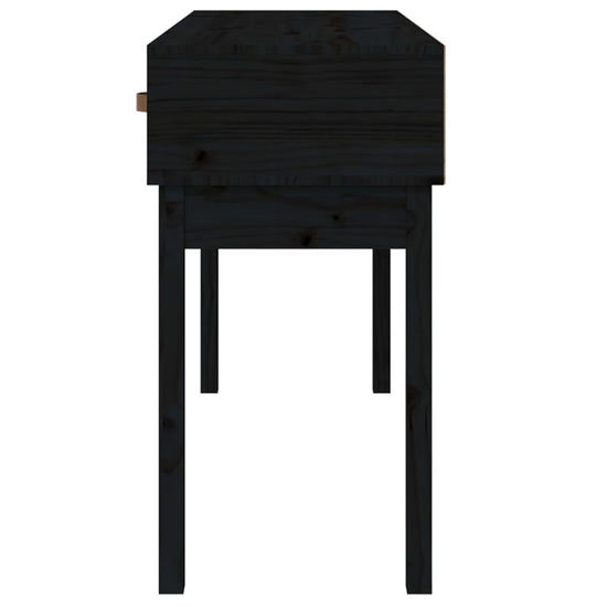 Wandtafel 114x40x75 cm massief grenenhout zwart MeubelReus