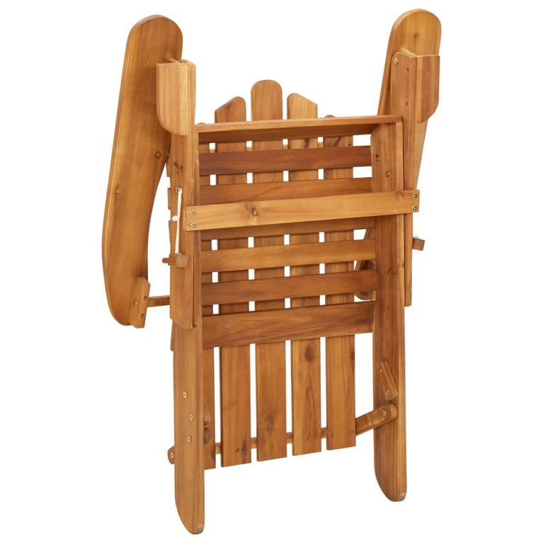 Tuinstoelen Adirondack 2 st met voetensteunen acaciahout MeubelReus