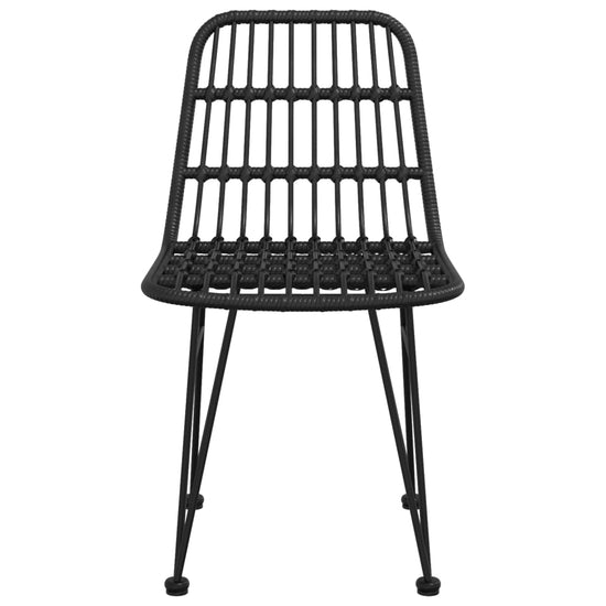 Tuinstoelen 2 st 48x62 84 cm PE rattan zwart MeubelReus