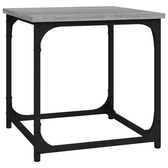 Bijzettafel 40x40x40 cm bewerkt hout grijs sonoma eikenkleurig MeubelReus