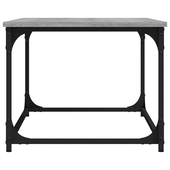Salontafel 80x50x40 cm bewerkt hout en ijzer grijs sonoma eiken MeubelReus