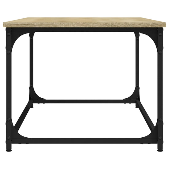 Salontafel 102x50x40 cm bewerkt hout en ijzer sonoma eikenkleur MeubelReus