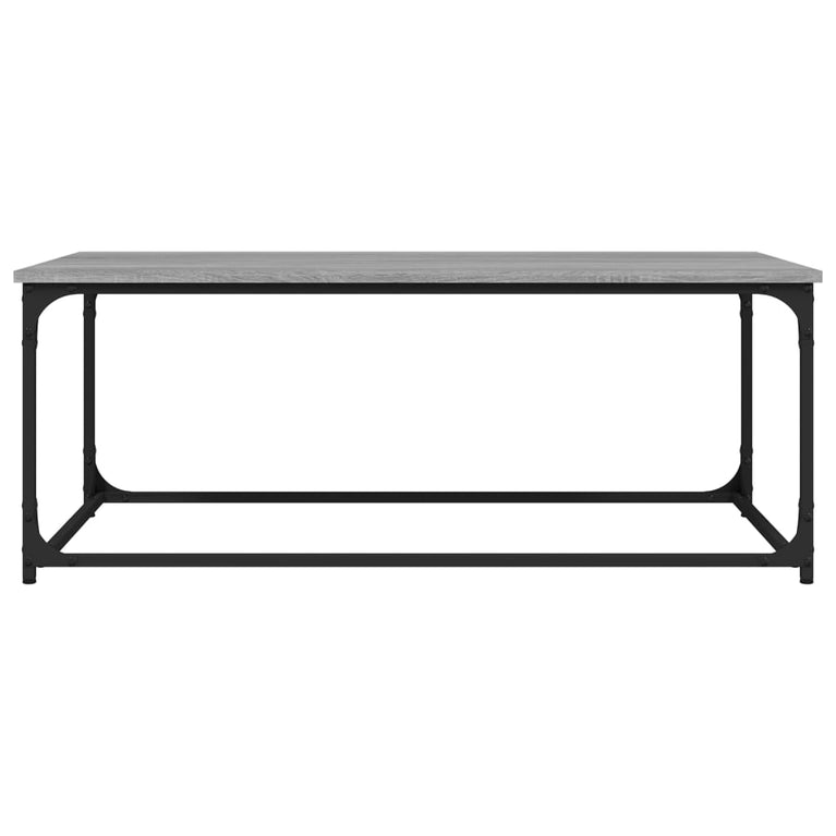 Salontafel 102x50x40 cm bewerkt hout en ijzer grijs sonoma MeubelReus