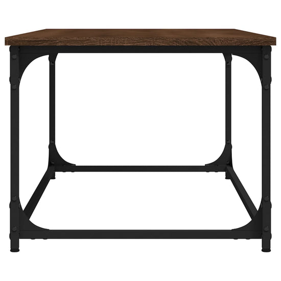 Salontafel 102x50x40 cm bewerkt hout en ijzer bruin eikenkleur MeubelReus