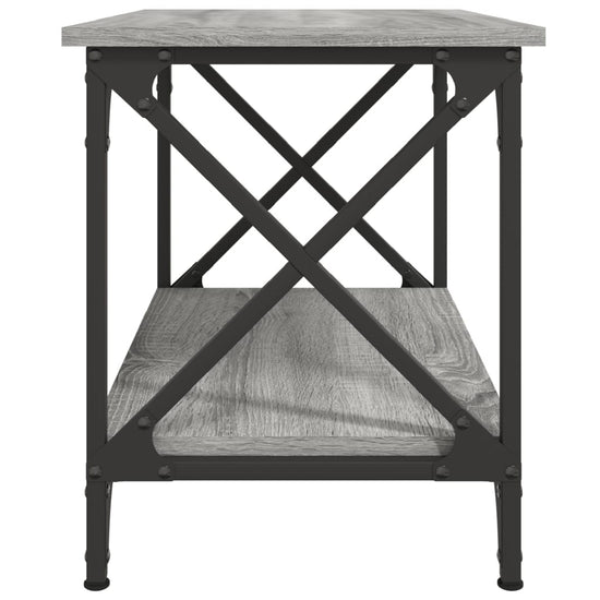 Bijzettafel 55x38x45 cm bewerkt hout grijs sonoma eikenkleurig MeubelReus