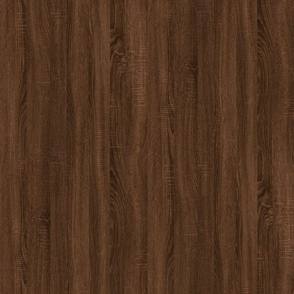 Bijzettafel 55x38x45 cm bewerkt hout bruin eikenkleur MeubelReus