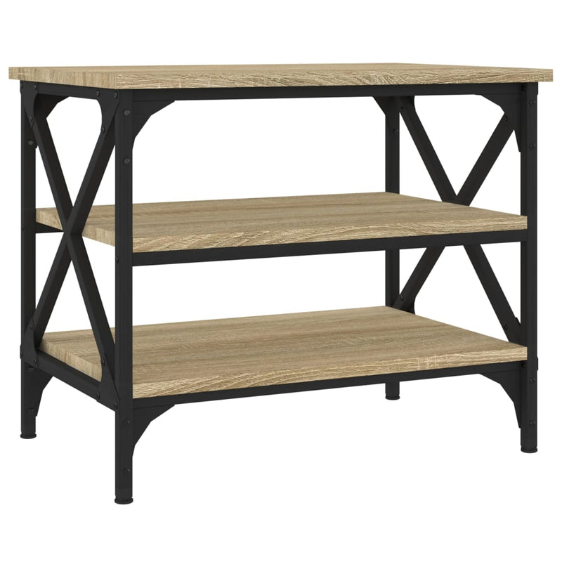 Bijzettafel 55x38x45 cm bewerkt hout sonoma eikenkleurig MeubelReus