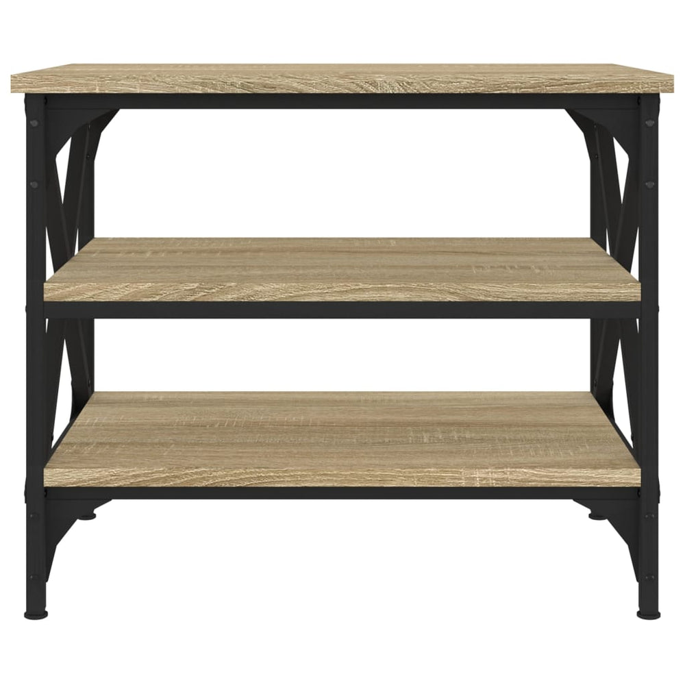 Bijzettafel 55x38x45 cm bewerkt hout sonoma eikenkleurig MeubelReus