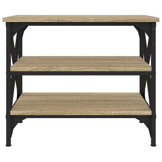 Bijzettafel 55x38x45 cm bewerkt hout sonoma eikenkleurig MeubelReus