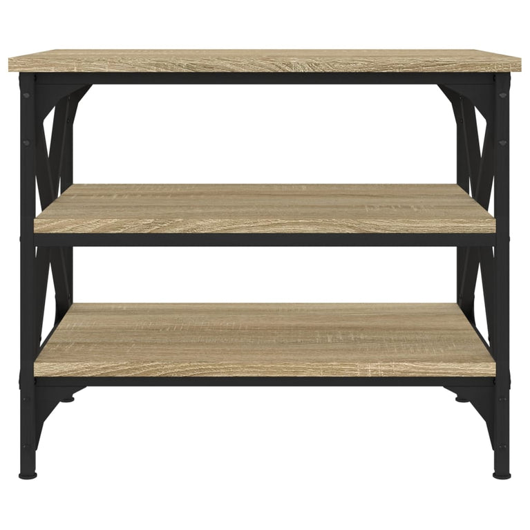 Bijzettafel 55x38x45 cm bewerkt hout sonoma eikenkleurig MeubelReus