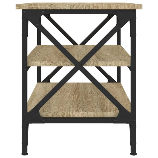 Bijzettafel 55x38x45 cm bewerkt hout sonoma eikenkleurig MeubelReus