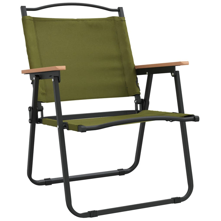 Campingstoelen 2 st 54x55x78 cm oxford stof groen MeubelReus