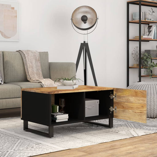 Salontafel 80x50x40 cm massief mangohout en bewerkt hout MeubelReus