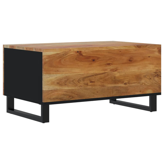 Salontafel 80x50x40 cm massief acaciahout en bewerkt hout MeubelReus