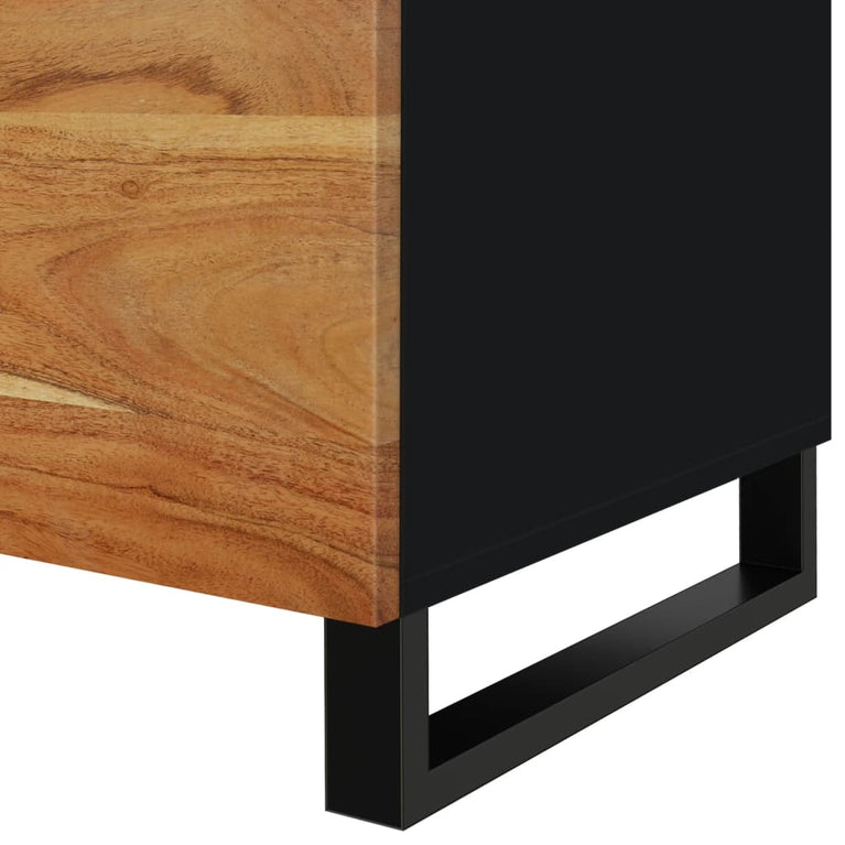 Salontafel 80x50x40 cm massief acaciahout en bewerkt hout MeubelReus