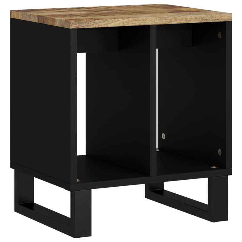 Bijzettafel 40x31x46 cm massief mangohout en bewerkt hout MeubelReus
