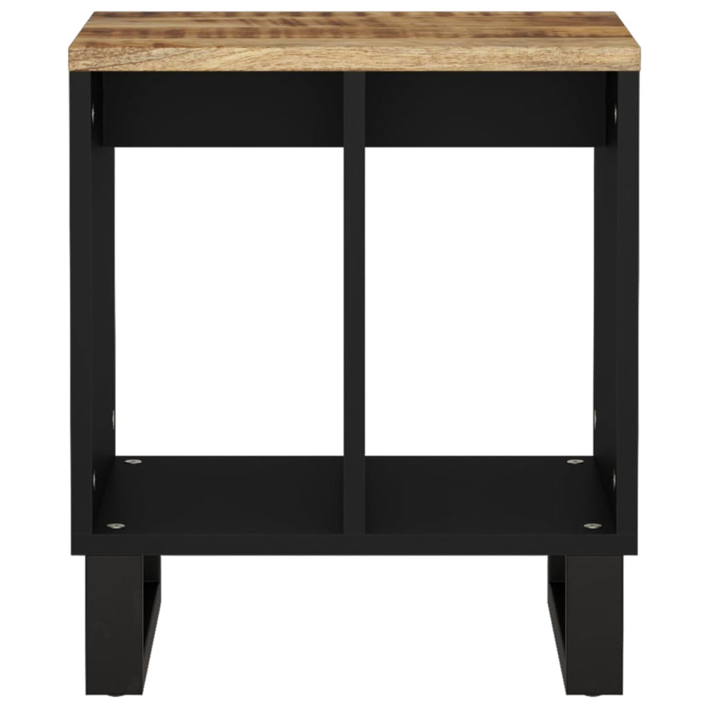 Bijzettafel 40x31x46 cm massief mangohout en bewerkt hout MeubelReus