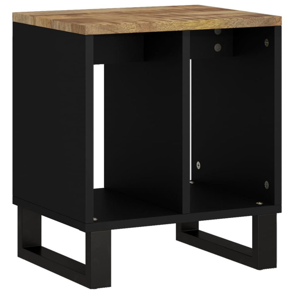 Bijzettafel 40x31x46 cm massief mangohout en bewerkt hout MeubelReus