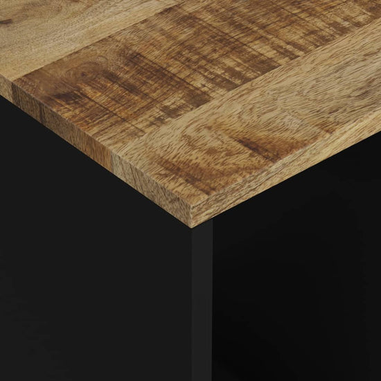 Bijzettafel 40x31x46 cm massief mangohout en bewerkt hout MeubelReus