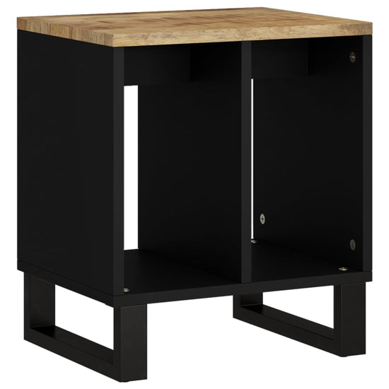 Bijzettafel 40x31x46 cm massief mangohout en bewerkt hout MeubelReus