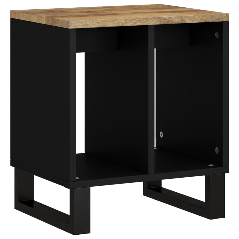 Bijzettafel 40x31x46 cm massief mangohout en bewerkt hout MeubelReus