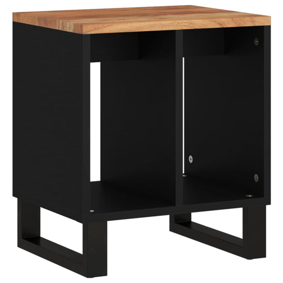 Bijzettafel 40x31x46 cm massief acaciahout en bewerkt hout MeubelReus