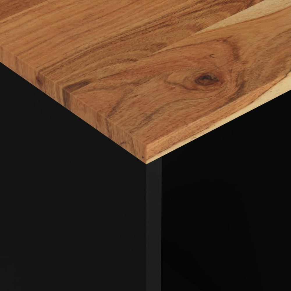 Bijzettafel 40x31x46 cm massief acaciahout en bewerkt hout MeubelReus