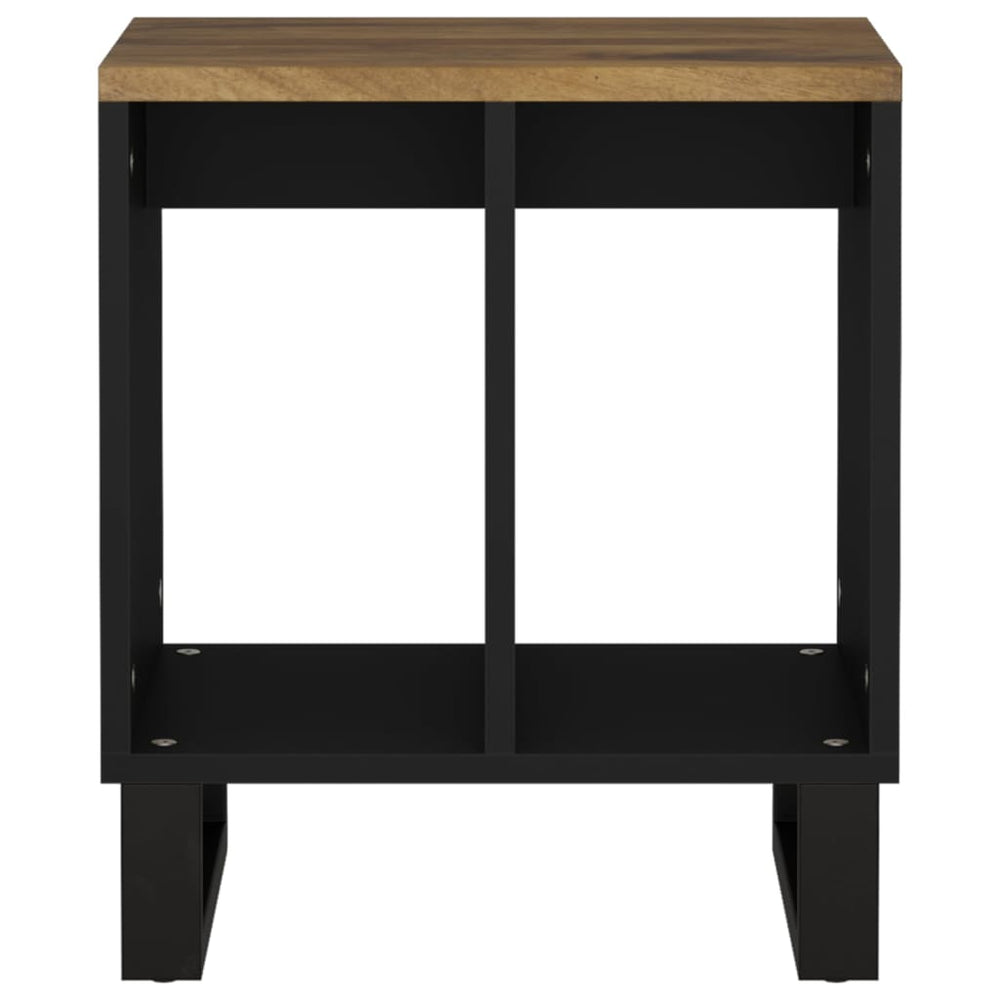 Bijzettafel 40x31x46 cm massief mangohout en bewerkt hout MeubelReus