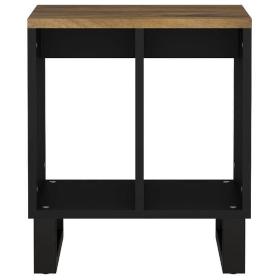 Bijzettafel 40x31x46 cm massief mangohout en bewerkt hout MeubelReus
