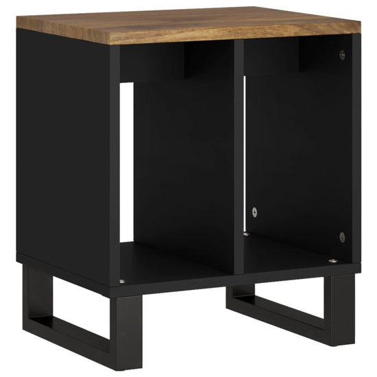 Bijzettafel 40x31x46 cm massief mangohout en bewerkt hout MeubelReus