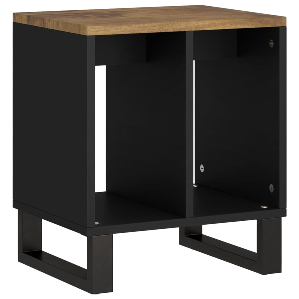 Bijzettafel 40x31x46 cm massief mangohout en bewerkt hout MeubelReus