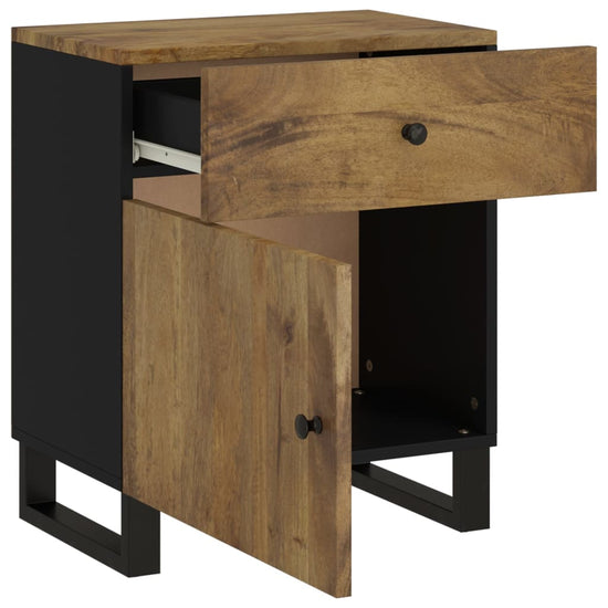 Nachtkastjes 50x33x60 cm massief mangohout en bewerkt hout MeubelReus