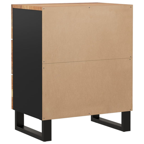 Nachtkastje 50x33x62 cm massief acaciahout en bewerkt hout MeubelReus