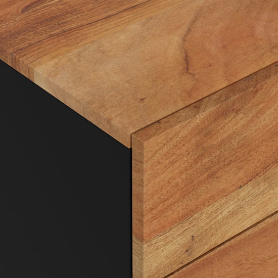 Nachtkastje 50x33x62 cm massief acaciahout en bewerkt hout MeubelReus