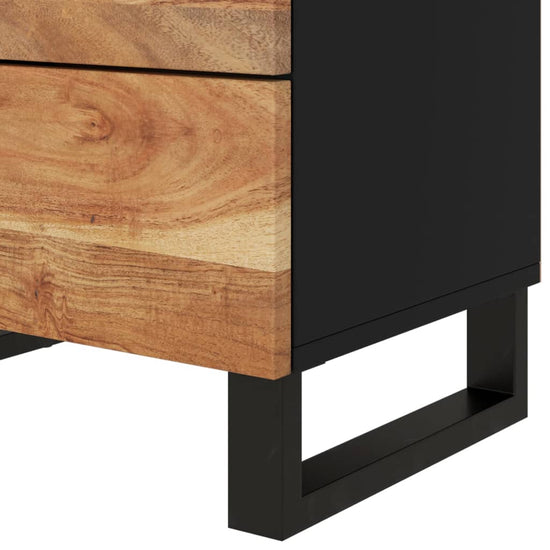 Nachtkastje 50x33x62 cm massief acaciahout en bewerkt hout MeubelReus