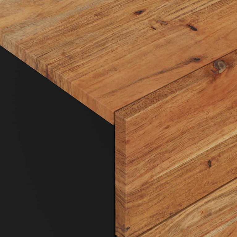 Nachtkastje 50x33x60 cm massief acaciahout en bewerkt hout MeubelReus