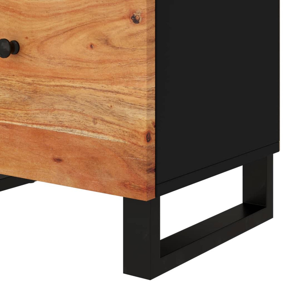 Nachtkastje 50x33x60 cm massief acaciahout en bewerkt hout MeubelReus