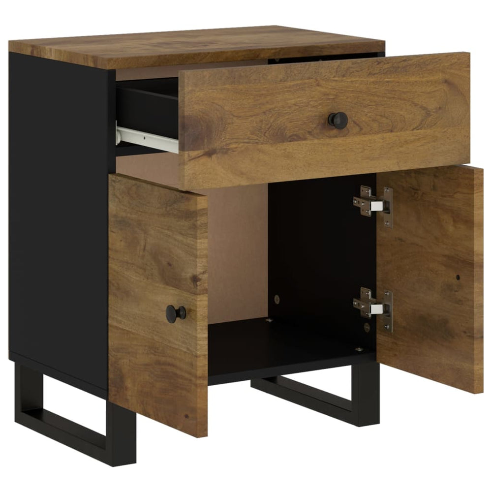 Nachtkastjes 50x33x60 cm massief mangohout en bewerkt hout MeubelReus