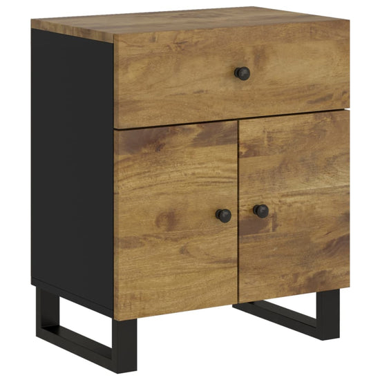 Nachtkastjes 50x33x60 cm massief mangohout en bewerkt hout MeubelReus