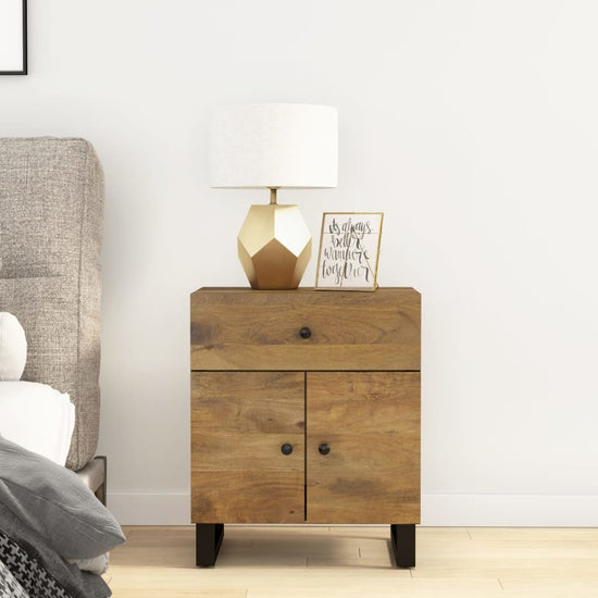 Nachtkastjes 50x33x60 cm massief mangohout en bewerkt hout MeubelReus