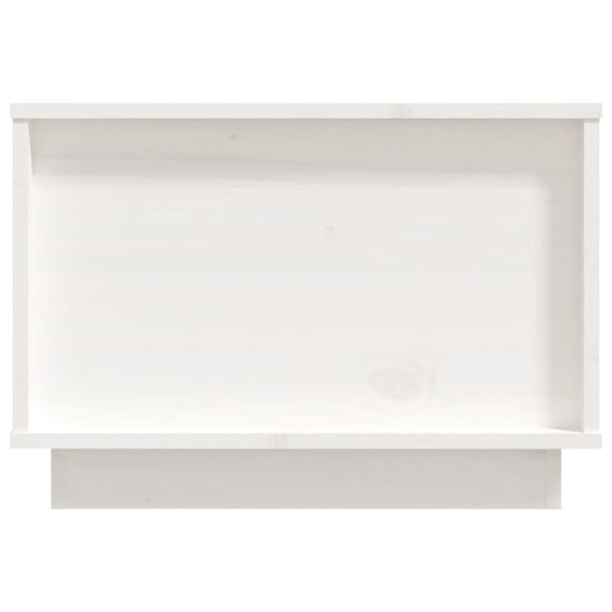 Salontafel 60x50x35 cm massief grenenhout wit MeubelReus