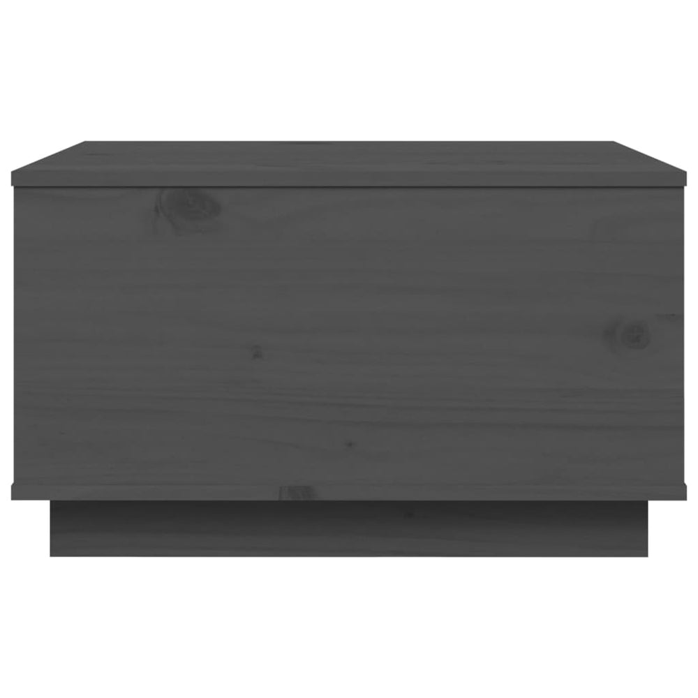 Salontafel 60x50x35 cm massief grenenhout grijs MeubelReus