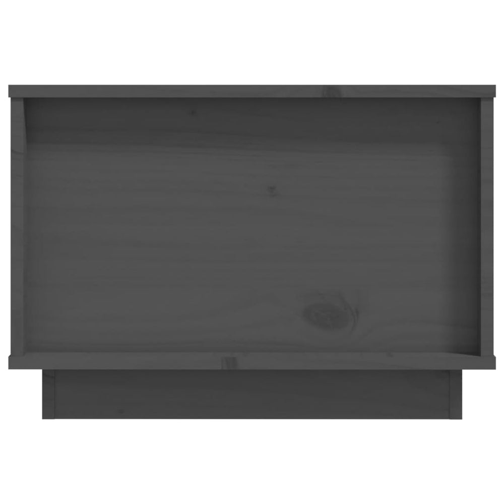 Salontafel 60x50x35 cm massief grenenhout grijs MeubelReus