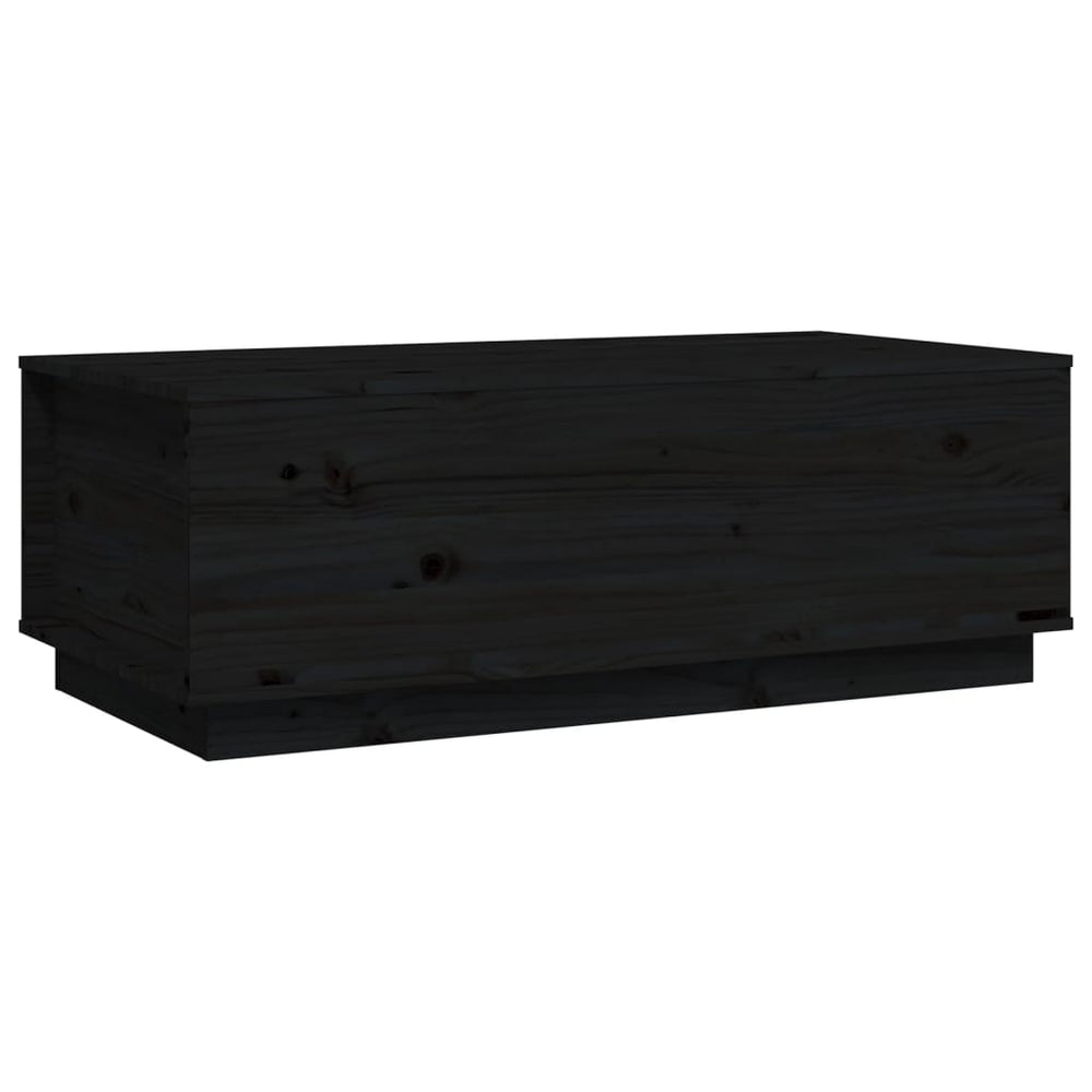 Salontafel 100x50x35 cm massief grenenhout zwart MeubelReus