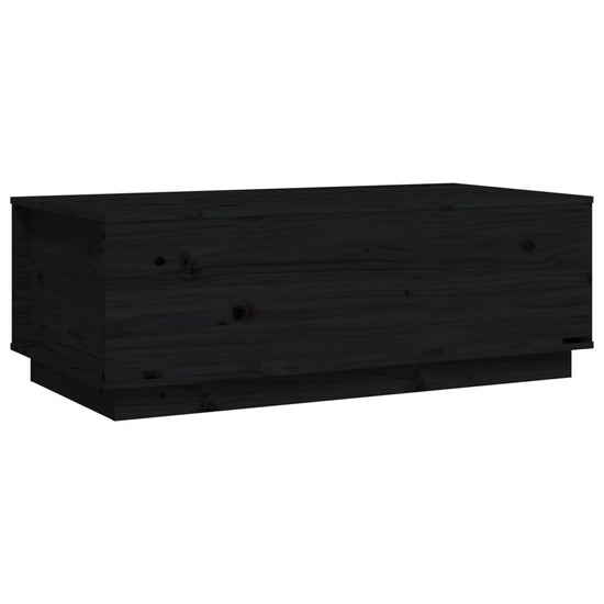 Salontafel 100x50x35 cm massief grenenhout zwart MeubelReus