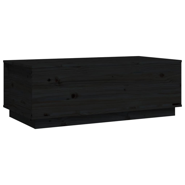 Salontafel 100x50x35 cm massief grenenhout zwart MeubelReus