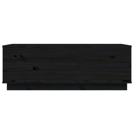 Salontafel 100x50x35 cm massief grenenhout zwart MeubelReus