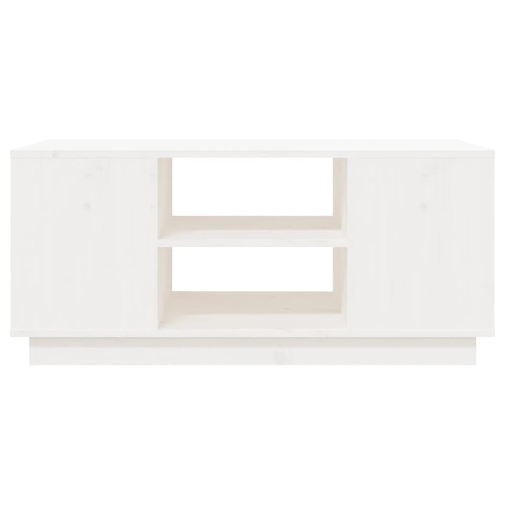 Salontafel 90x49x40,5 cm massief grenenhout wit MeubelReus