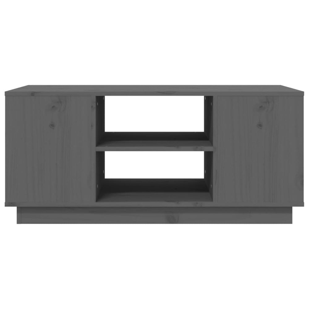 Salontafel 90x49x40,5 cm massief grenenhout grijs MeubelReus